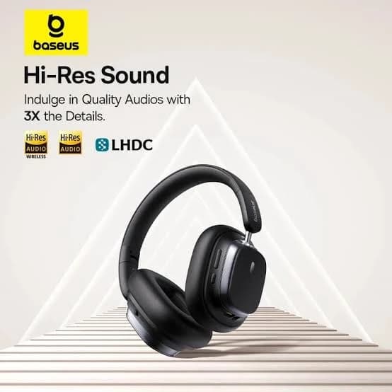 هدست بی سیم باسئوس مدل baseus bowie H1s noise cancellation کرمی — تصویر ۸