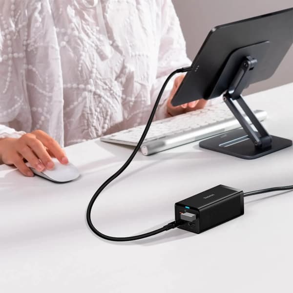 شارژر دسکتاپ باسئوس مدل Baseus Gan5 Pro 1U+2C+HDMI 67W — تصویر ۸