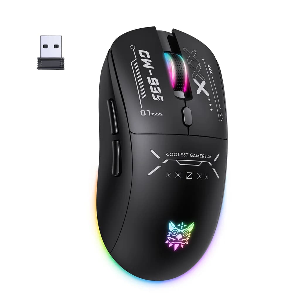 ماوس گیمینگ بی سیم اونیکوما مدل Onikuma CW935 RGB مشکی — تصویر ۹