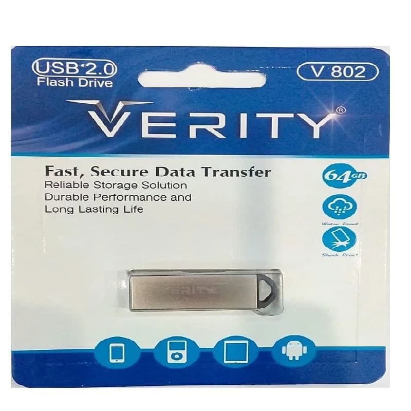 فلش مموری وریتی مدل V802 ظرفیت 64 گیگابایت USB 2.0 — تصویر ۲