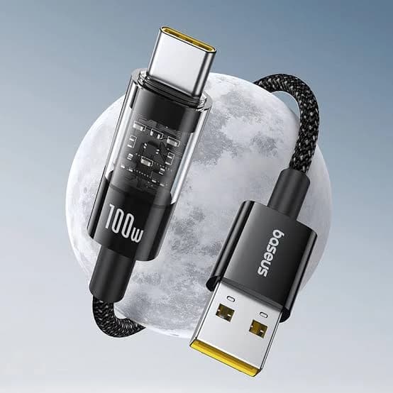 کابل شارژ باسئوس مدل Baseus Gem USB to Lightning 1m مشکی — تصویر ۳
