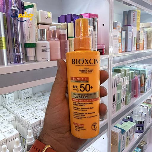 اسپری ضد آفتاب بیوکسین +SPF50 مناسب انواع پوست 200 میلی لیتر — تصویر ۵