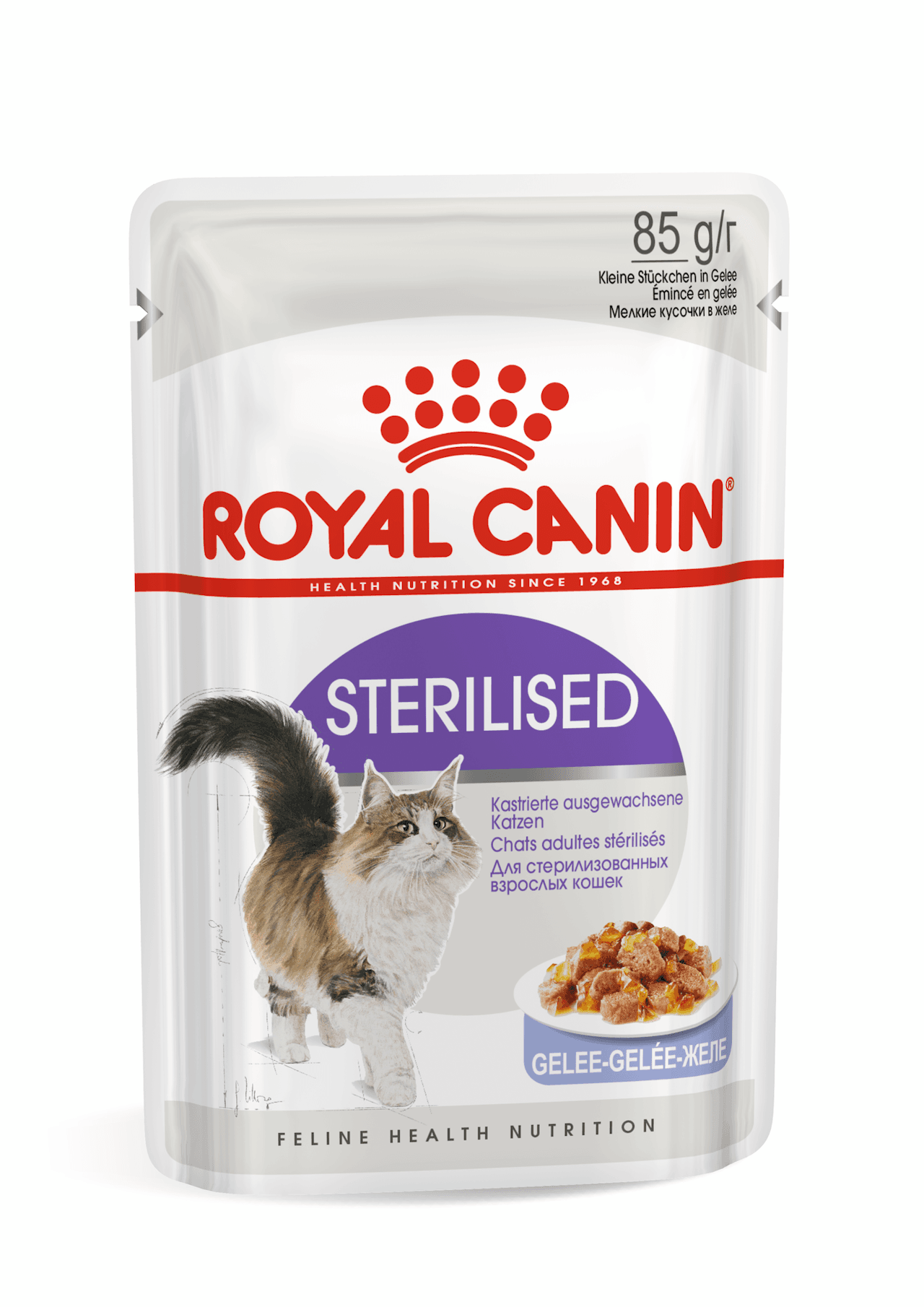 پوچ گربه عقیم شده رویال کنین استریلایزد – ROYAL CANIN STERILISED Cat Pouch – وزن 85 گرم