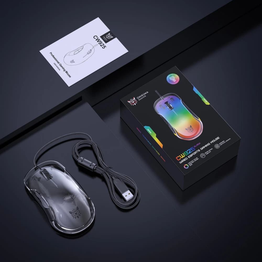 ماوس گیمینگ اونیکوما مدل CW925 RGB مشکی — تصویر ۱۱