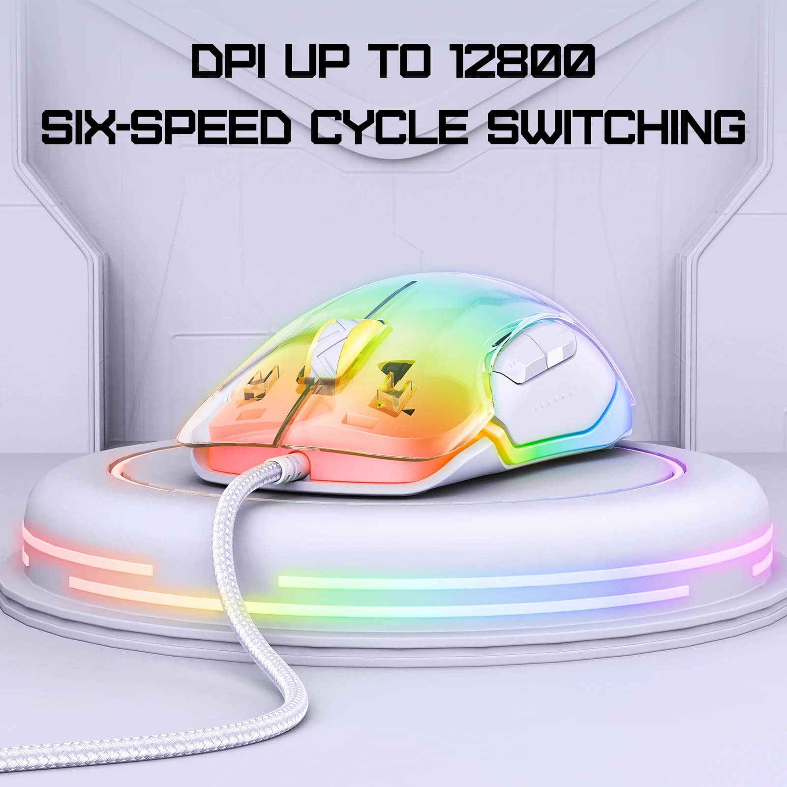 ماوس گیمینگ اونیکوما مدل CW925 RGB مشکی — تصویر ۸