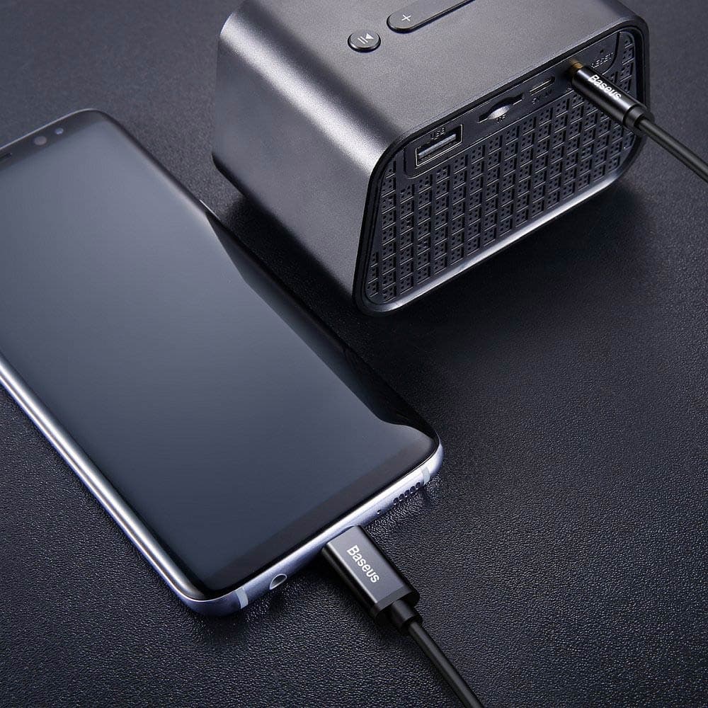 کابل انتقال صدا USB-C به AUX باسئوس (Baseus) مدل CAM01-01 — تصویر ۳