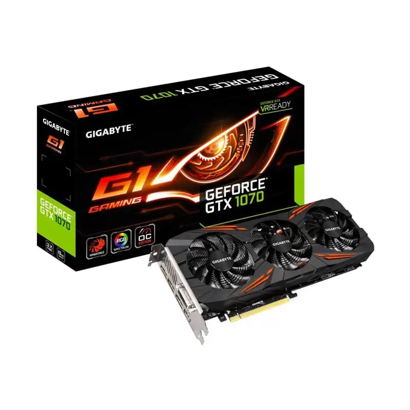 گرافیک گیگابایت مدل Gigabyte GeForce GTX 1070 Gaming 8G GDDR5 استوک — تصویر ۴