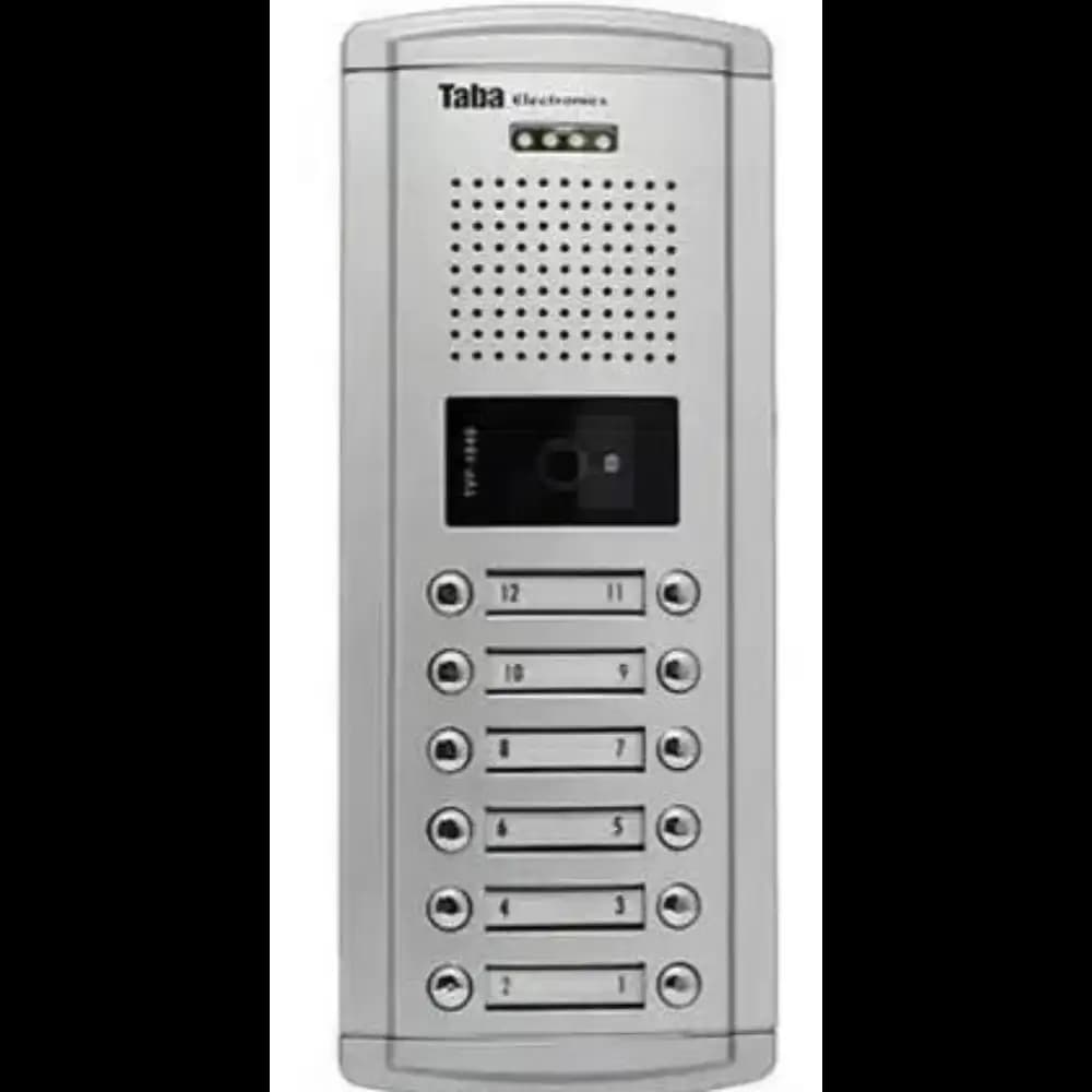 پنل آیفون تصویری تابا مدل TVP‑1840 ظرفیت ۱۲ واحدی (طرح سپهر/سهند)