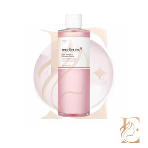 تونر صورتی تسکین دهنده و روشن کننده سیکا مدی کیوب Medicube PDRN Pink Cica Soothing Toner