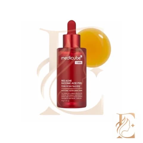 سرم پیلینگ لایه بردار و ضدجوش سوکسینیک اسید مدی کیوب Medicube Red Acne Succinic Acid Peel – 40g — تصویر ۲