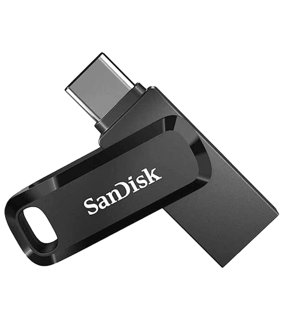 فلش مموری سن دیسک مدل Ultra Dual Drive Go DDC3 ظرفیت 128 گیگابایت USB 3.2 و USB Type C سرعت 400MB/s