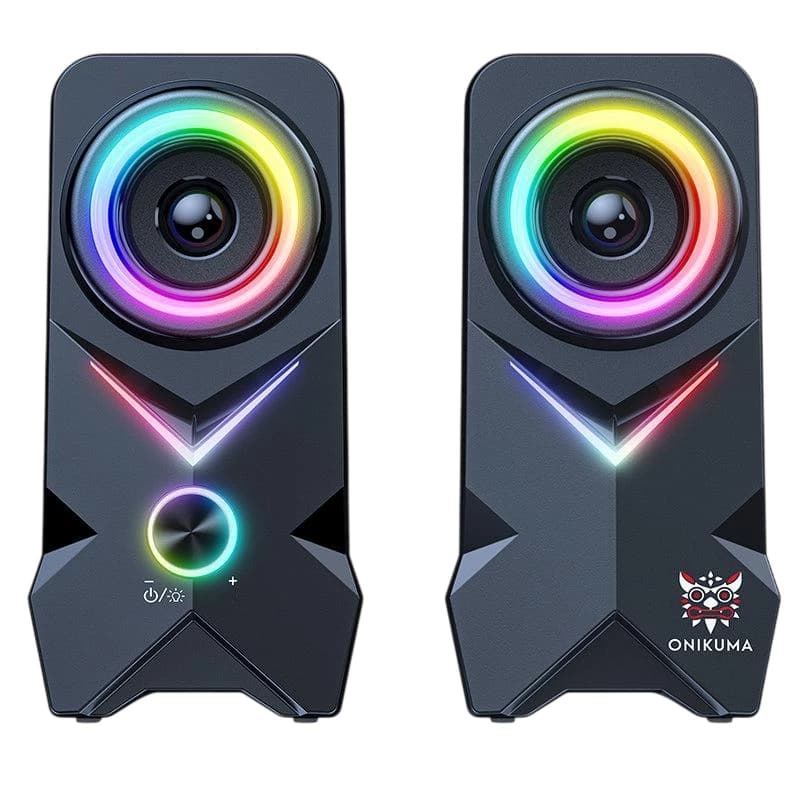 اسپیکر گیمینگ اونیکوما مدل Onikuma L2 Speaker 10W مشکی — تصویر ۸