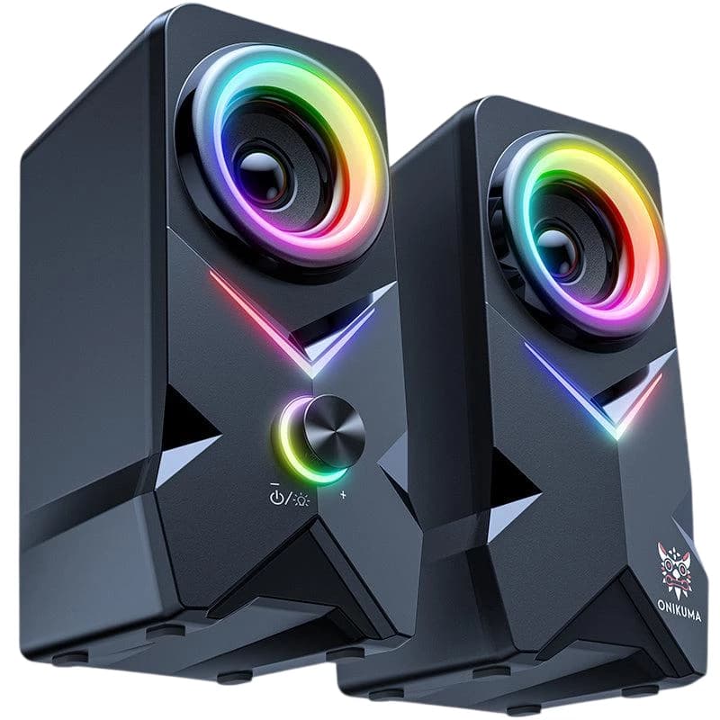 اسپیکر گیمینگ اونیکوما مدل Onikuma L2 Speaker 10W مشکی — تصویر ۷