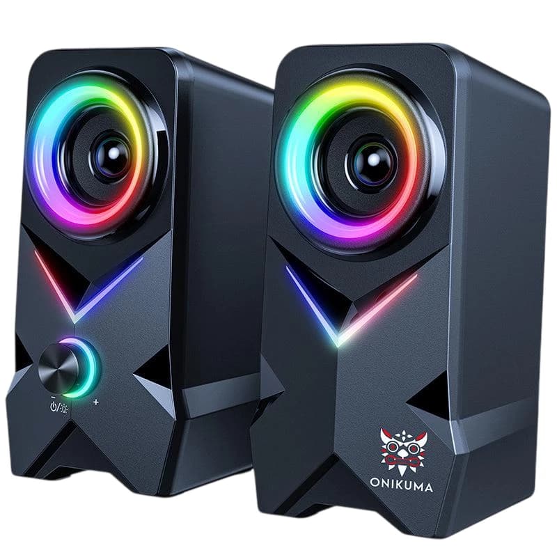 اسپیکر گیمینگ اونیکوما مدل Onikuma L2 Speaker 10W مشکی — تصویر ۶
