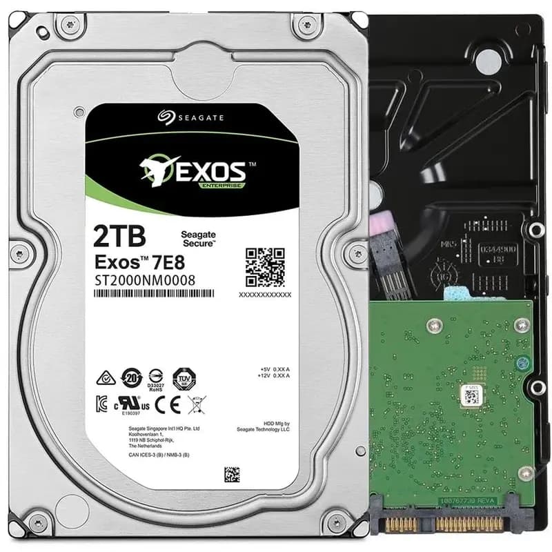 هارددیسک اینترنال سیگیت مدل Exos ST2000NM0008 ظرفیت 2 ترابایت