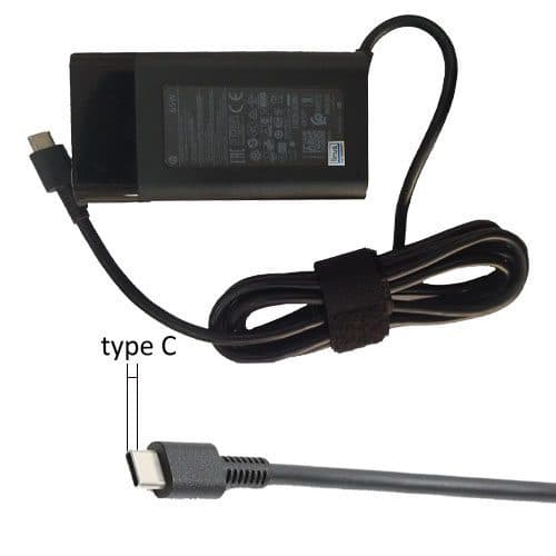 شارژر لپ تاپ اچ پی HP Laptop Charger TYPE-C 65W OVAL — تصویر ۳