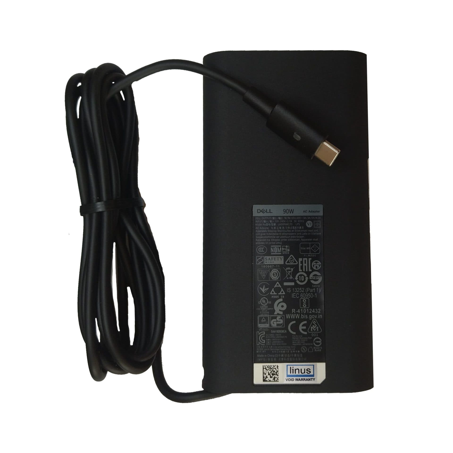 شارژر لپ تاپ دل DELL Laptop Charger 20V 4.5A TYPE-C 90W — تصویر ۴