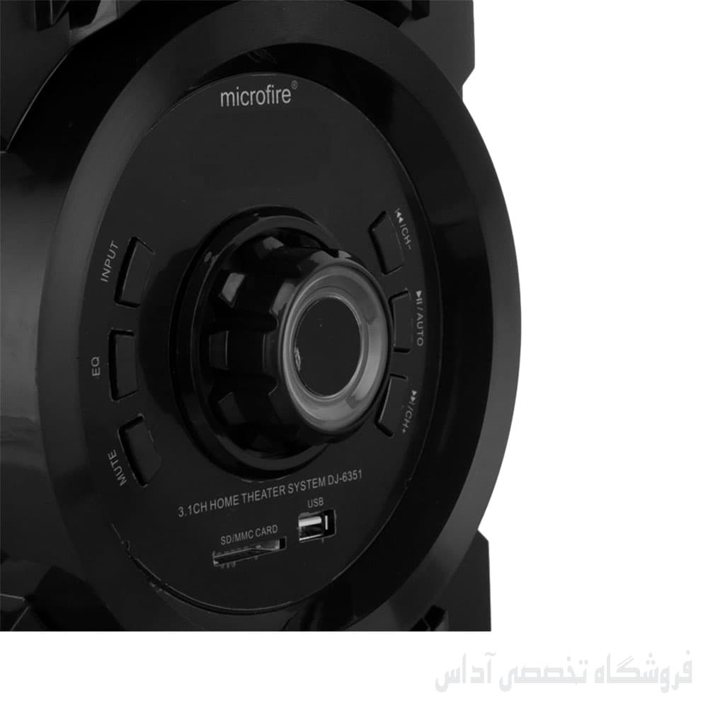 اسپیکر بلوتوثی میکروفایر مدل microfire DJ-6351 — تصویر ۸