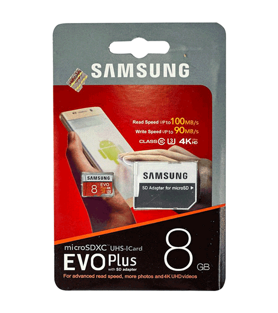 کارت حافظه سامسونگ microSDHC مدل Evo Plus ظرفیت 8 گیگابایت سرعت 100MB/s — تصویر ۲