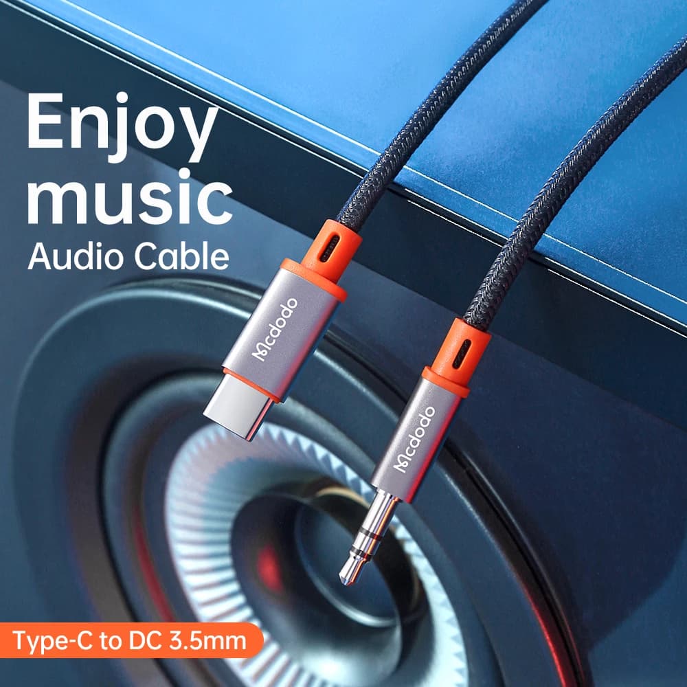 کابل تبدیل مک دودو مدل CA-0820 USB-C to AUX 1.2m مشکی — تصویر ۵