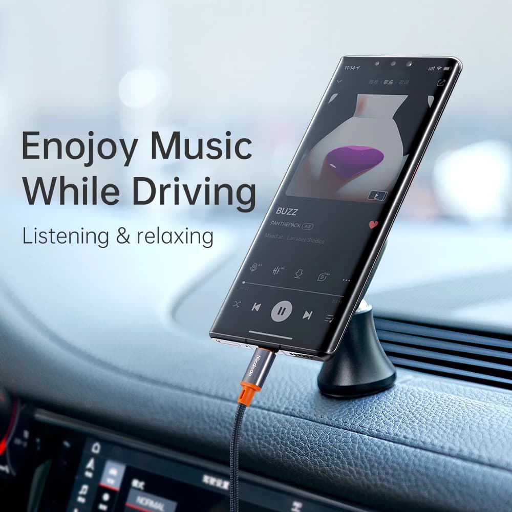 کابل تبدیل مک دودو مدل CA-0820 USB-C to AUX 1.2m مشکی — تصویر ۸
