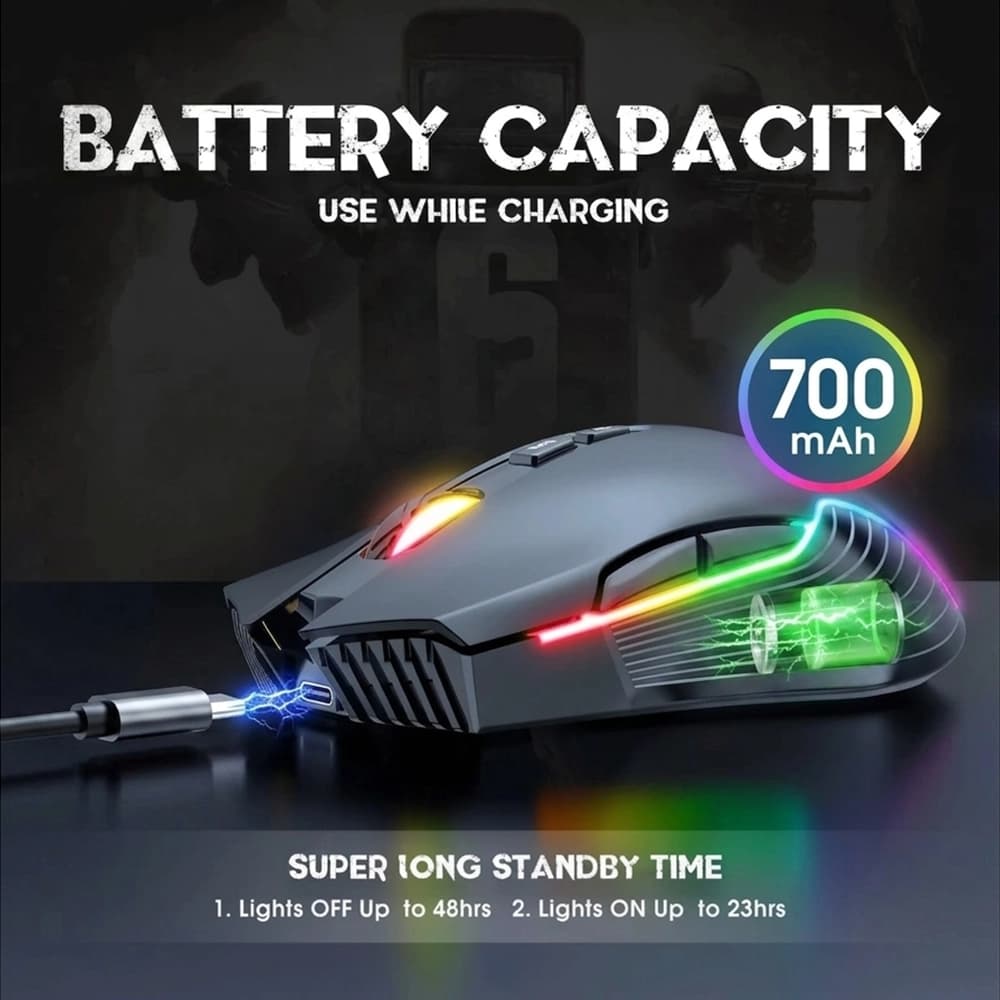 ماوس بی سیم اونیکوما مدل CW905 Wireless مشکی — تصویر ۵