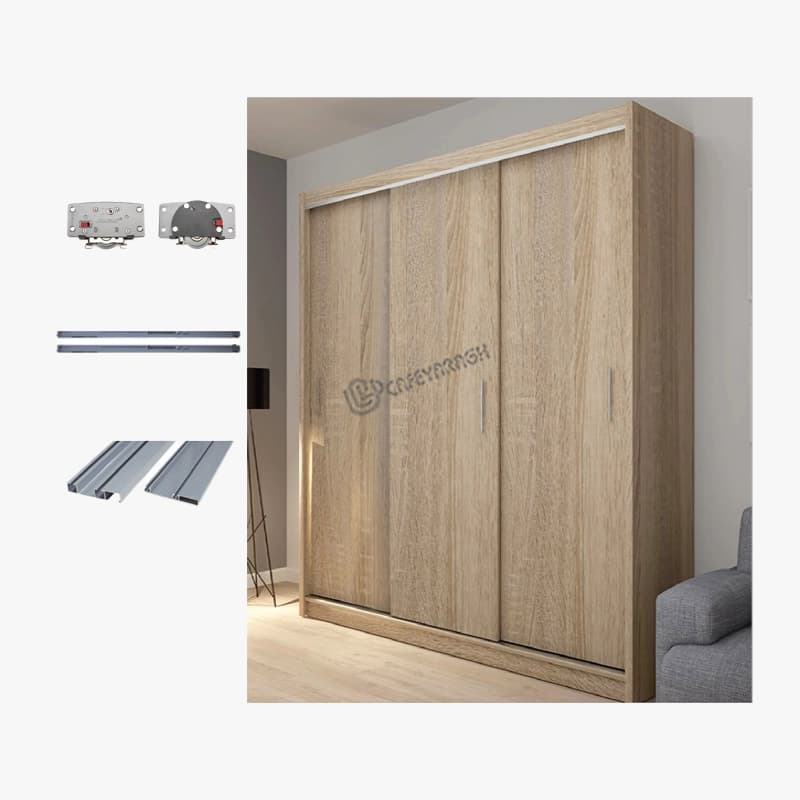 مکانیزم تاپ لاین توکار اسلیم 3 درب اکـو — تصویر ۲