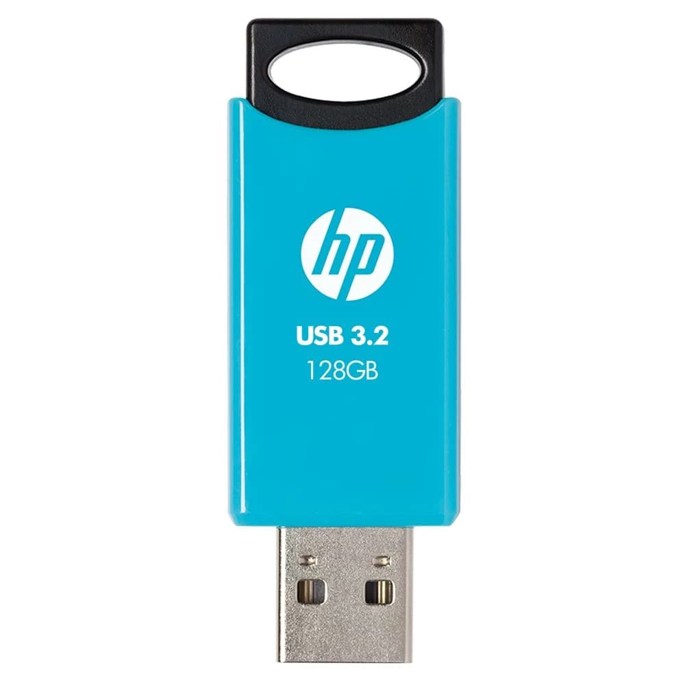 فلش مموری اچ پی مدل 712w USB3.2 Pen Drive 128GB آبی — تصویر ۳