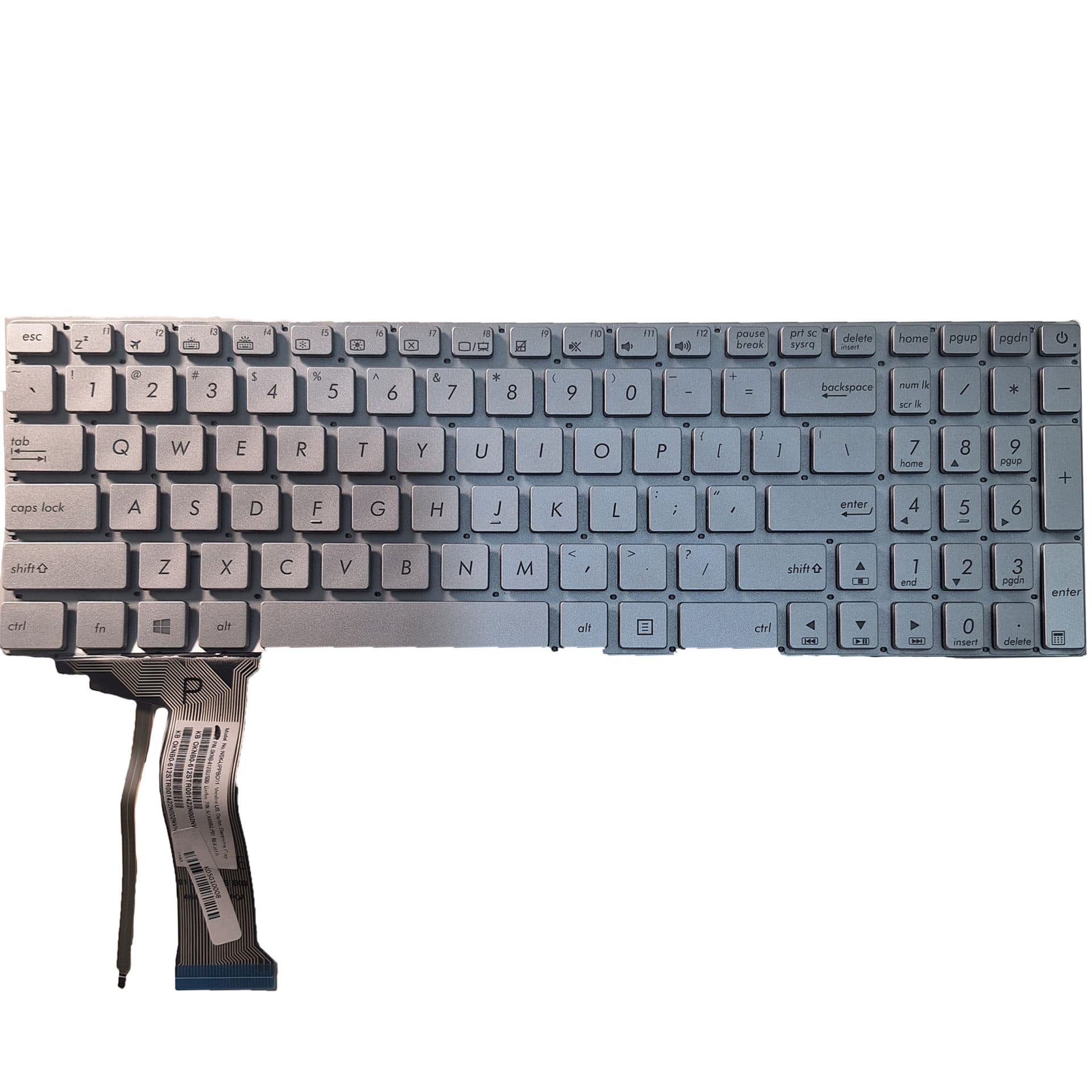 کیبورد لپ تاپ ایسوس ASUS Laptop Keyboard N551/GL551 SILVER BACKLIGT