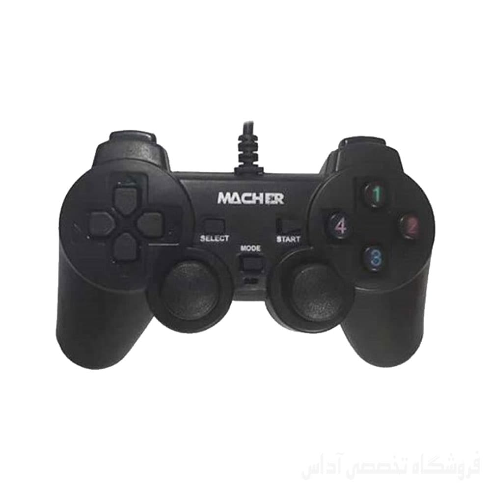 دسته بازی سیم دار دوبل شوکدار MACHER مدل MR-58 — تصویر ۱۰
