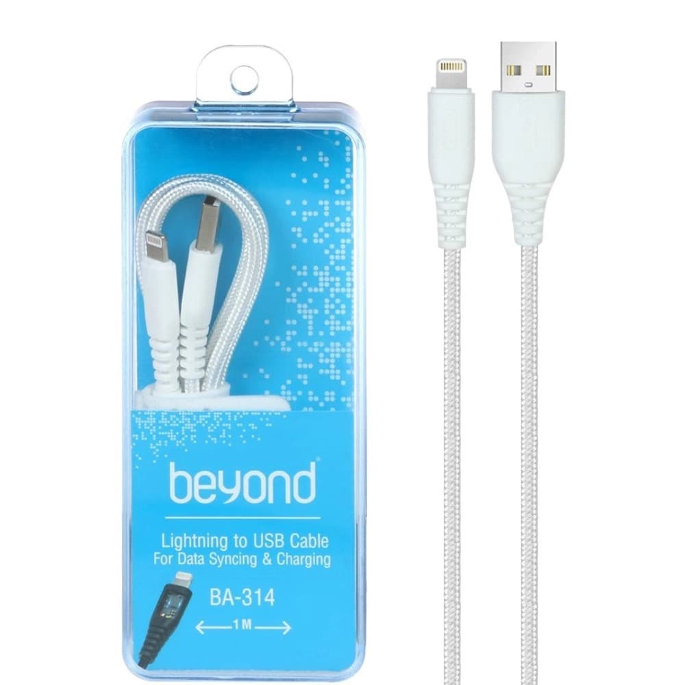 کابل شارژ بیاند مدل BA-314 Lightning 1m مشکی — تصویر ۳