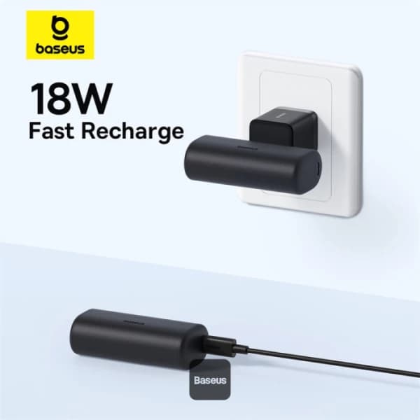 پاوربانک باسئوس مدل Compact 5000mAh 20W آبی — تصویر ۸