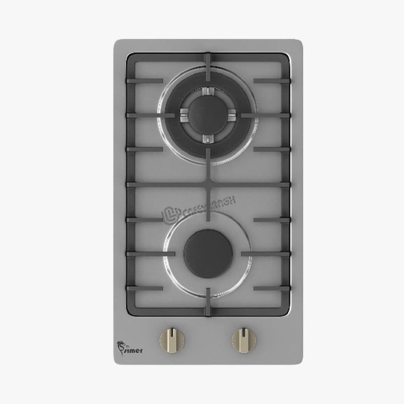 اجاق گاز استیل ۲ شعله سیمر S-280 — تصویر ۵