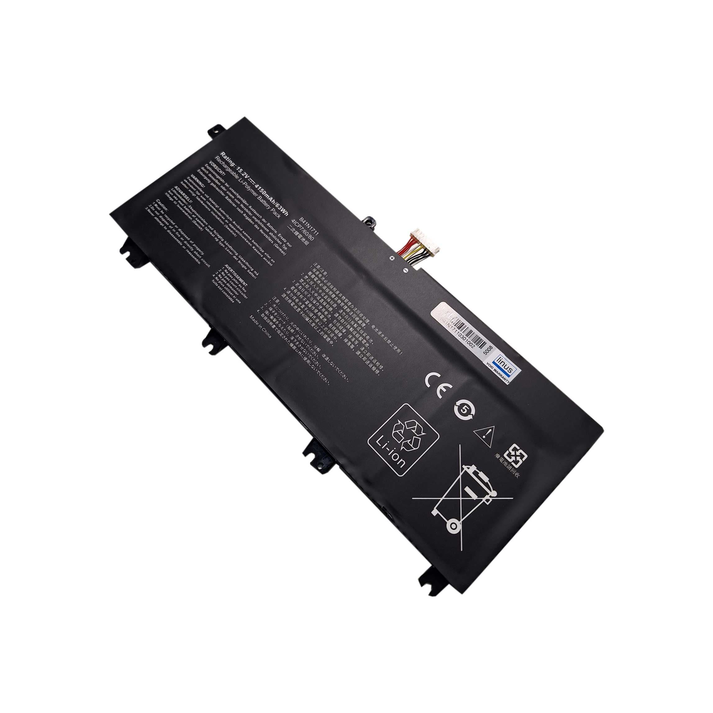 باتري لپ تاپ ایسوس مدل 4150mAh / B41N1711 مناسب برای Asus FX503، GL503