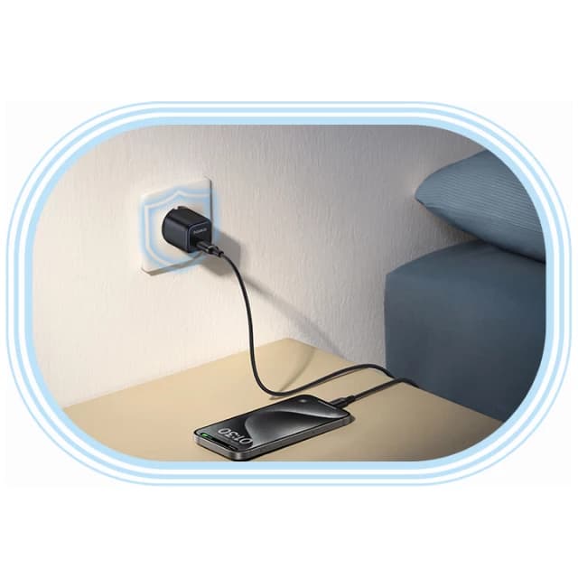 شارژر موبایل باسئوس مدل PicoGo GaN 45W PD سفید — تصویر ۶