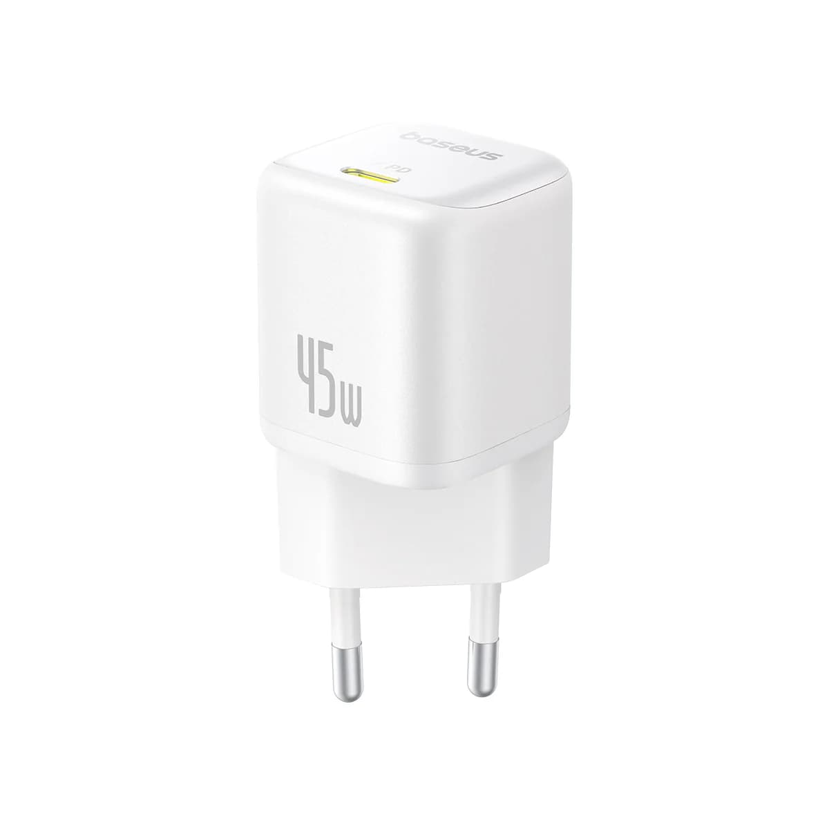 شارژر موبایل باسئوس مدل PicoGo GaN 45W PD سفید