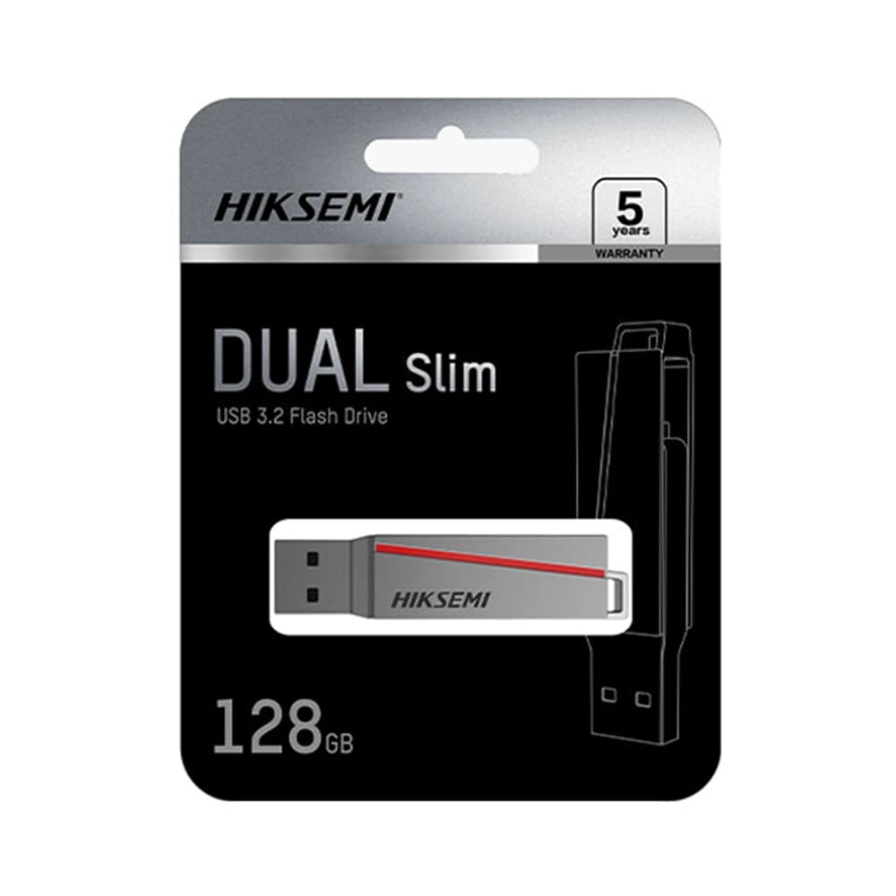 فلش مموری هایک سمی مدل E307C Dual Slim USB3.2 64GB — تصویر ۸