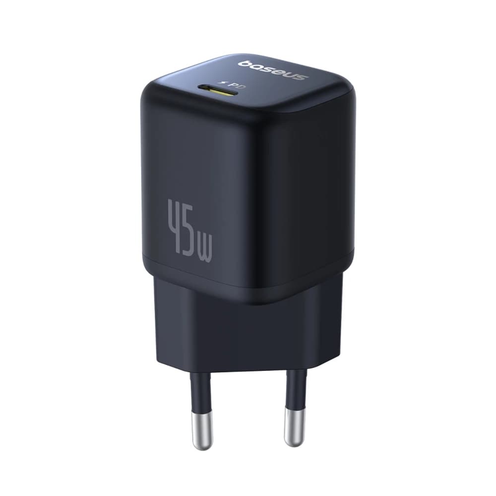 شارژر موبایل باسئوس مدل PicoGo GaN 45W PD مشکی — تصویر ۹