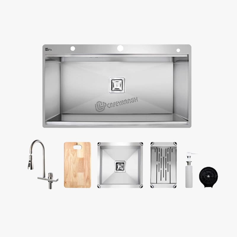 سینک ظرفشویی استیل متا M90P