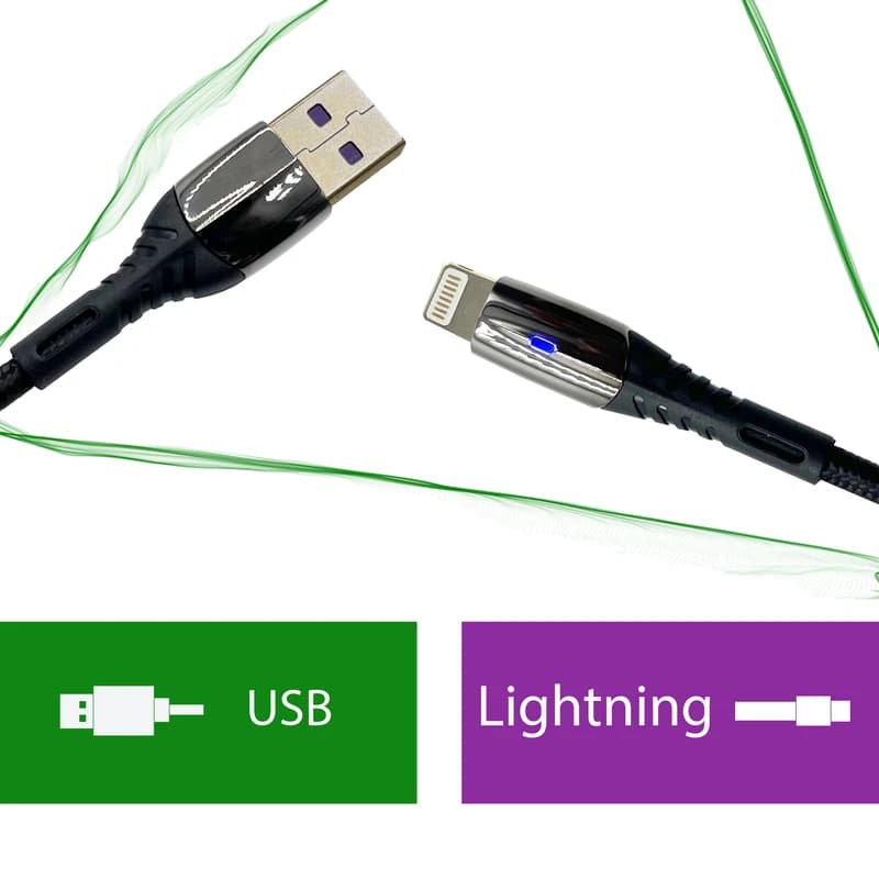 کابل شارژ بیاند مدل BUL-501 USB به Lightning 1m مشکی — تصویر ۳
