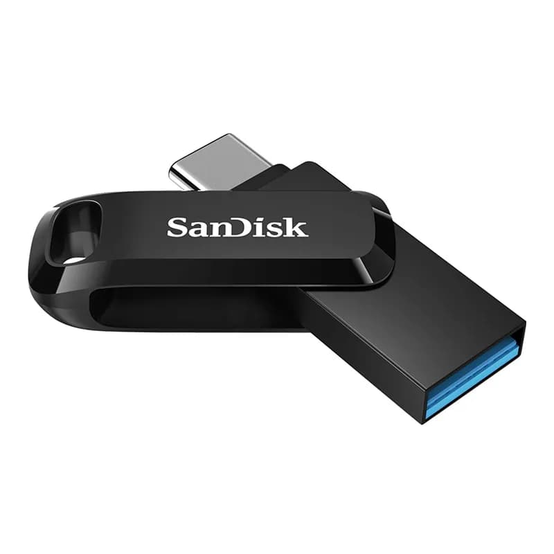 فلش مموری سن دیسک مدل Dual Drive Go USB 3.2 / USB-C 32GB مشکی — تصویر ۴