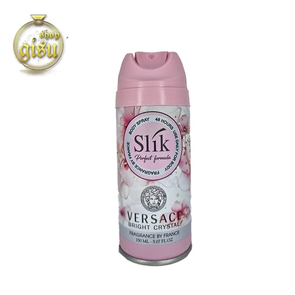 اسپری بدن زنانه سلیک رایحه ورساچه برایت کریستال Slik Versace Bright Crystal