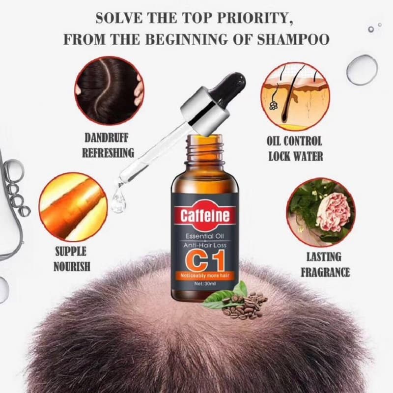 سرم تقویت و ضد ریزش مو کافئین Caffeine مدل C1 — تصویر ۸