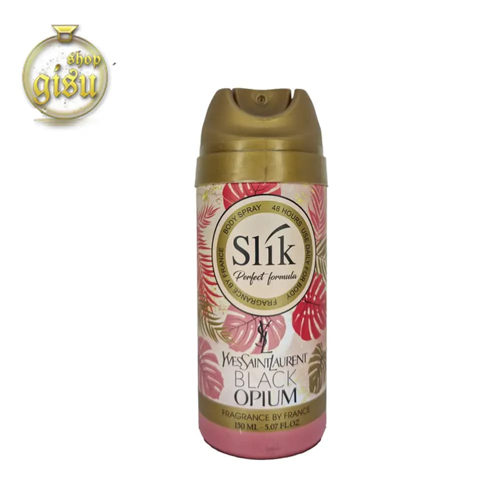اسپری بدن زنانه سلیک رایحه بلک اوپیوم Slik Black Opium