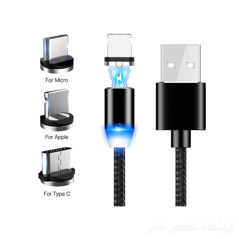کابل شارژر مدل X-CABLE Magnetic 360 ایکس کابل — تصویر ۵