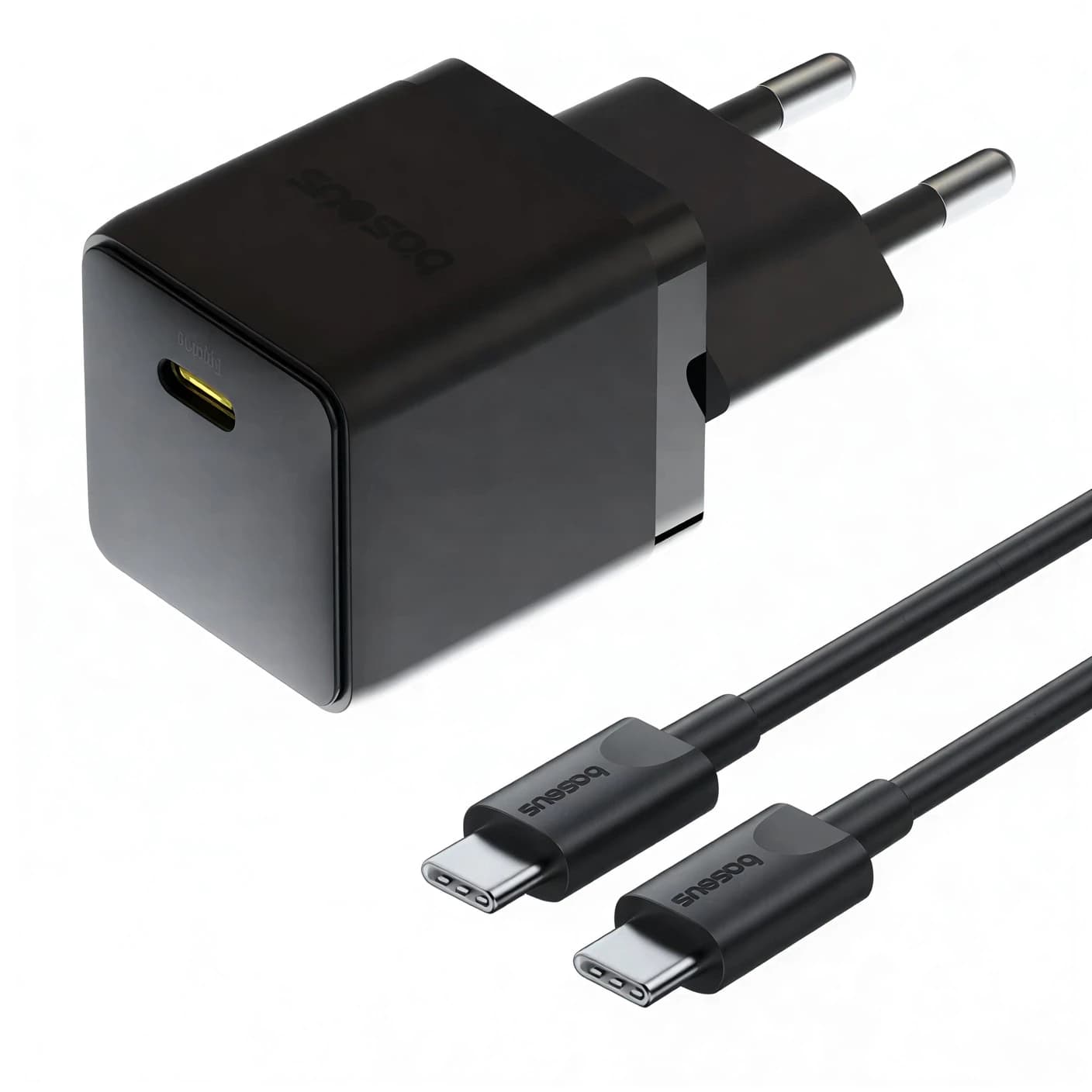 شارژر باسئوس مدل Palm Fast Charger 1C 20W به همراه کابل شارژ PD 60W مشکی — تصویر ۸