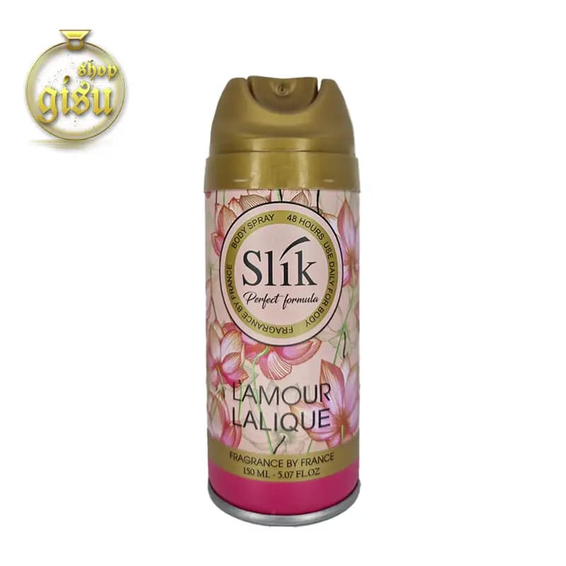 اسپری بدن زنانه سلیک (سیلک) رایحه لالیک لامور Slik(Silk)Lalique Lamour