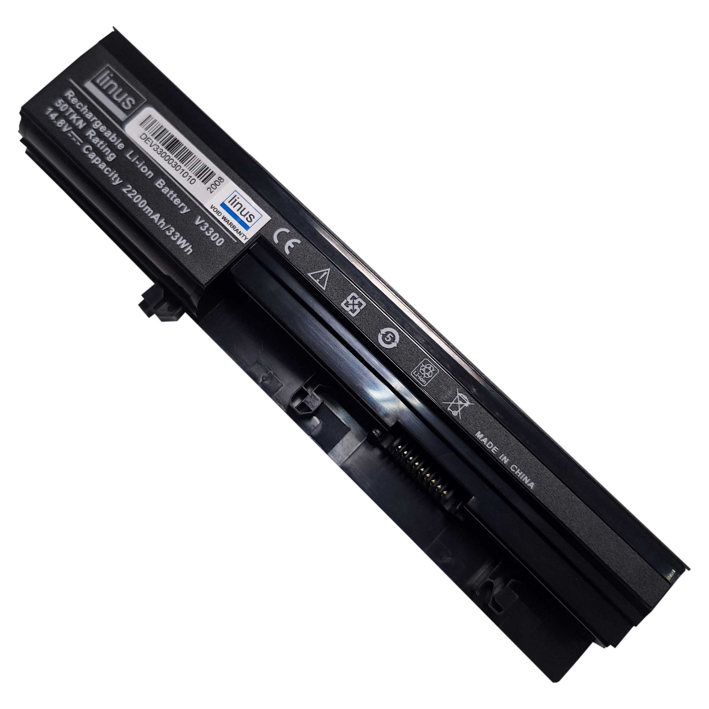 باتري لپ تاپ دل DELL Laptop Battery V3300 / 4CELL 2200mAh / 33Wh