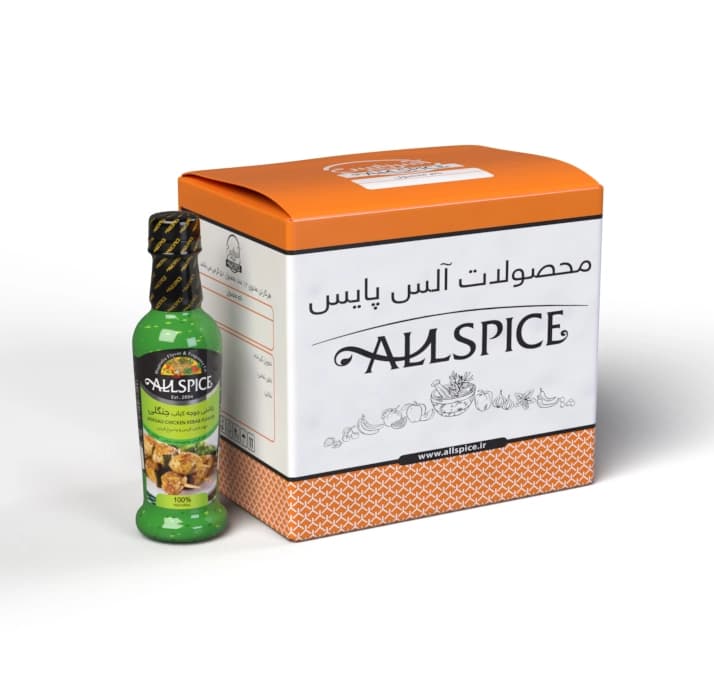 چاشنی جوجه کباب جنگلی 250 گرم جعبه 12 عددی