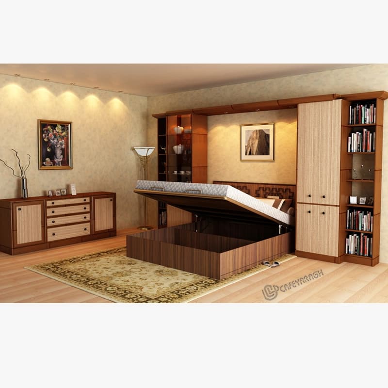 کلاف تخت خواب باکسی جک دار